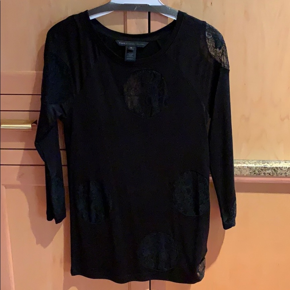 Marc by Marc Jacobs silk and nylon top